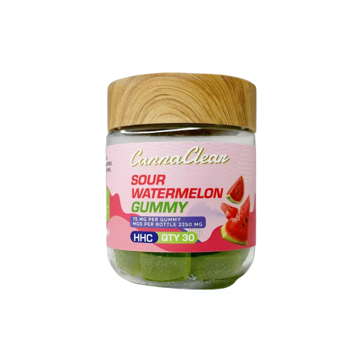cannaclear sour watermelon gummy hhc