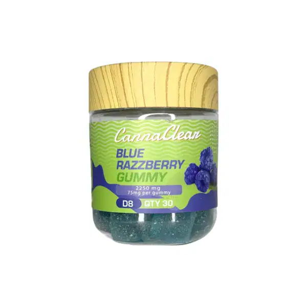 Blue Razzberry Delta-8 THC Gummies - Cannaclear